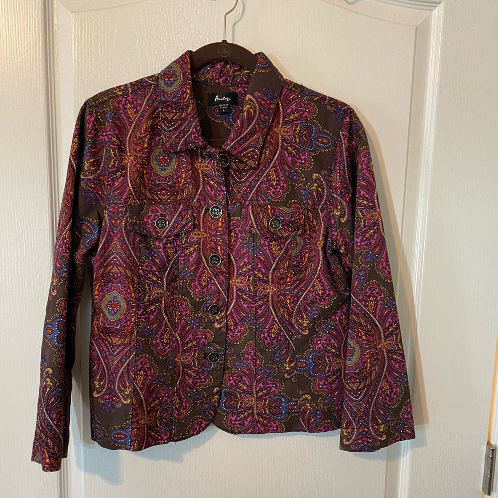 ANALOGY PAISLEY PATTERNED JACKET LARGE